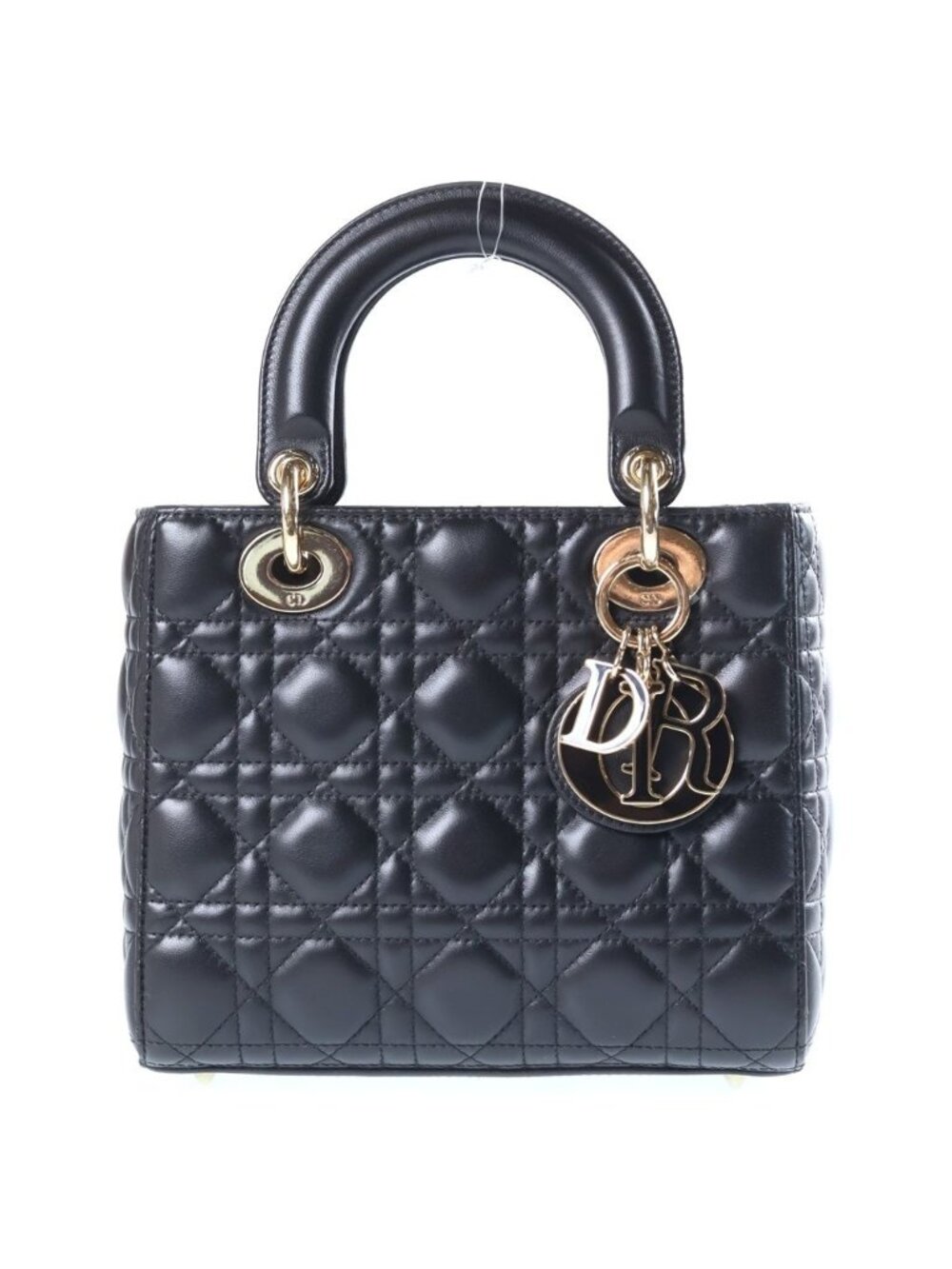 Dior My Medium 2-Way Shoulder Bag Black Lambskin Gold